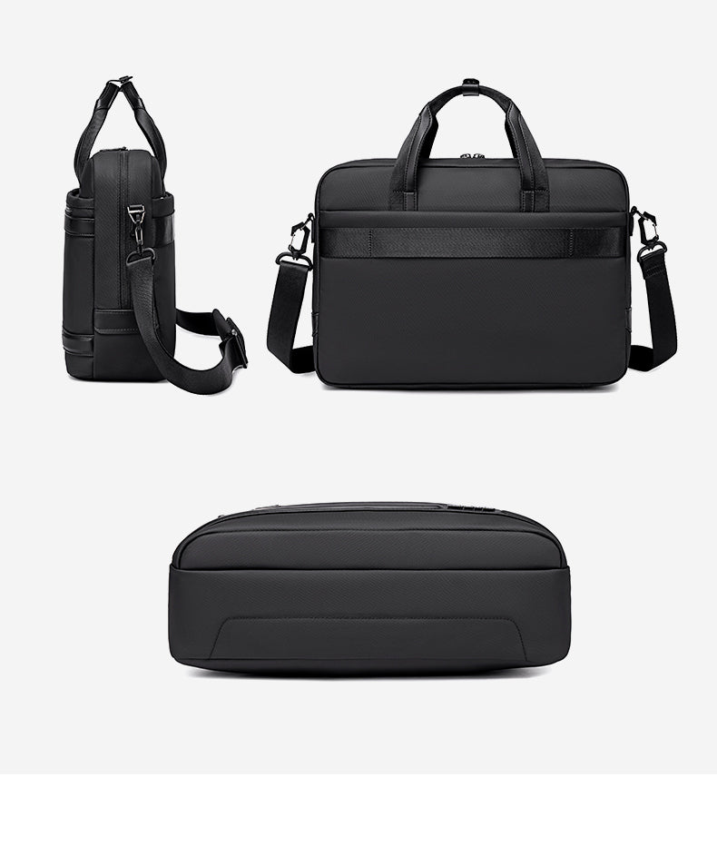 GWB00888 Black شنطة لاب توب كتف يد 15.6-انش ذات وزن خفيف متعددة الوظائف مقاومة للماء ذات جودة عالية من اركتك هنتر,