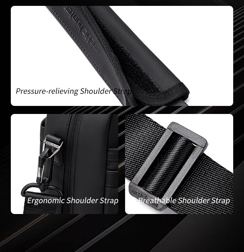 GWB00888 Grey لشنطة لاب توب كتف يد 15.6-انش ذات وزن خفيف متعددة الوظائف مقاومة للماء ذات جودة عالية من اركتك هنتر,