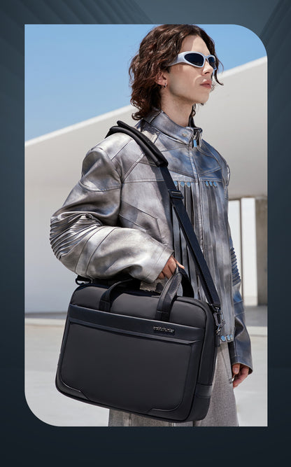 GWB00889 BLACK شنطة لاب توب كتف يد 15.6-انش ذات وزن خفيف متعددة الوظائف مقاومة للماء ذات جودة عالية من اركتك هنتر,