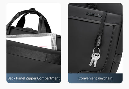 GWB00889 BLACK شنطة لاب توب كتف يد 15.6-انش ذات وزن خفيف متعددة الوظائف مقاومة للماء ذات جودة عالية من اركتك هنتر,