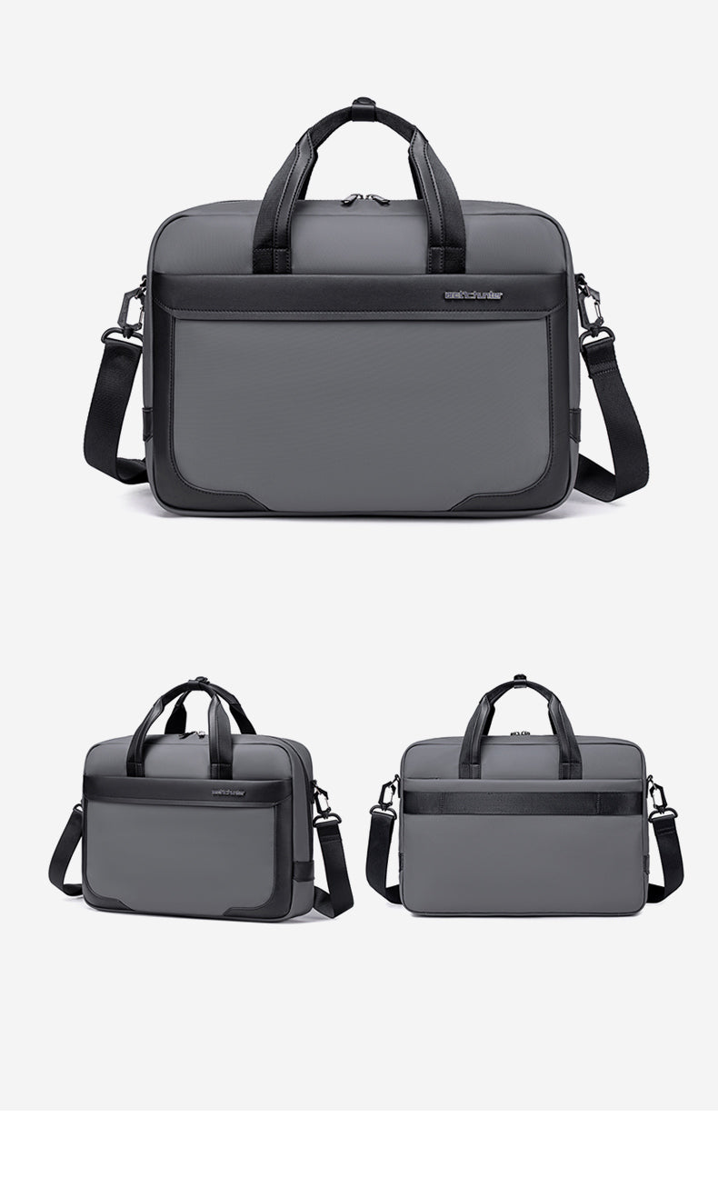 GWB00889 Grey شنطة لاب توب كتف يد 15.6-انش ذات وزن خفيف متعددة الوظائف مقاومة للماء ذات جودة عالية م
