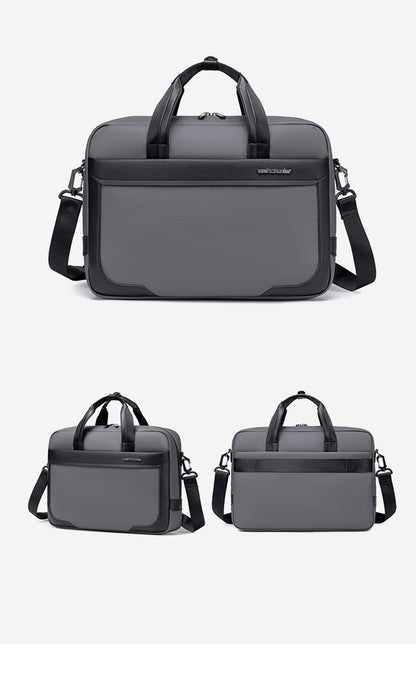 GWB00889 Grey شنطة لاب توب كتف يد 15.6-انش ذات وزن خفيف متعددة الوظائف مقاومة للماء ذات جودة عالية م