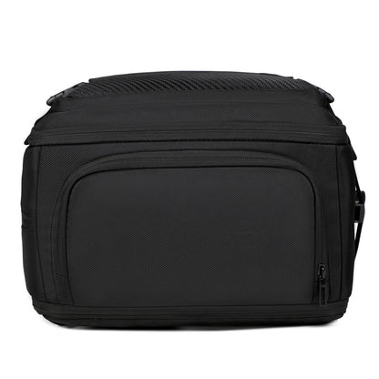 2406 Multi-Purpose Casual Laptop Compartment Waterproof Expandable Backpack- Black