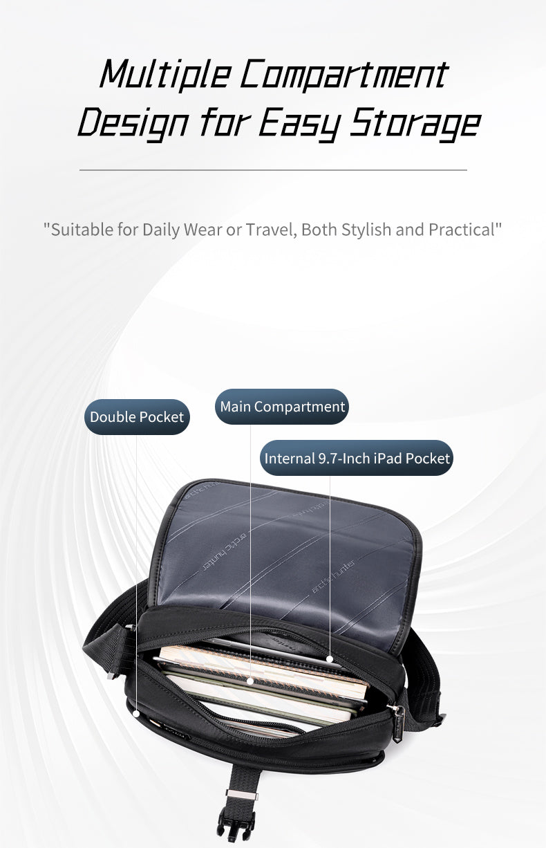 شنطة كروس كتف كاجوال بزنس مقاومة للماء متعددة الوظائف - KB00828