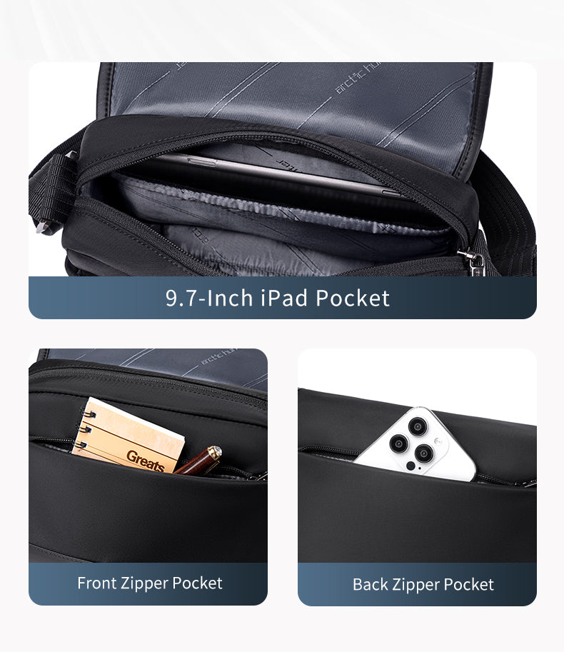 شنطة كروس كتف كاجوال بزنس مقاومة للماء متعددة الوظائف - KB00828