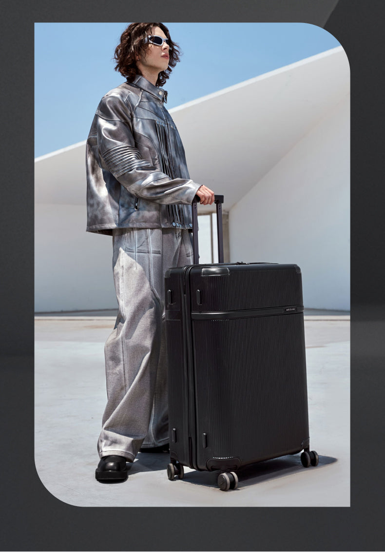 LGX001 Black شنطة سفر بعجلات،