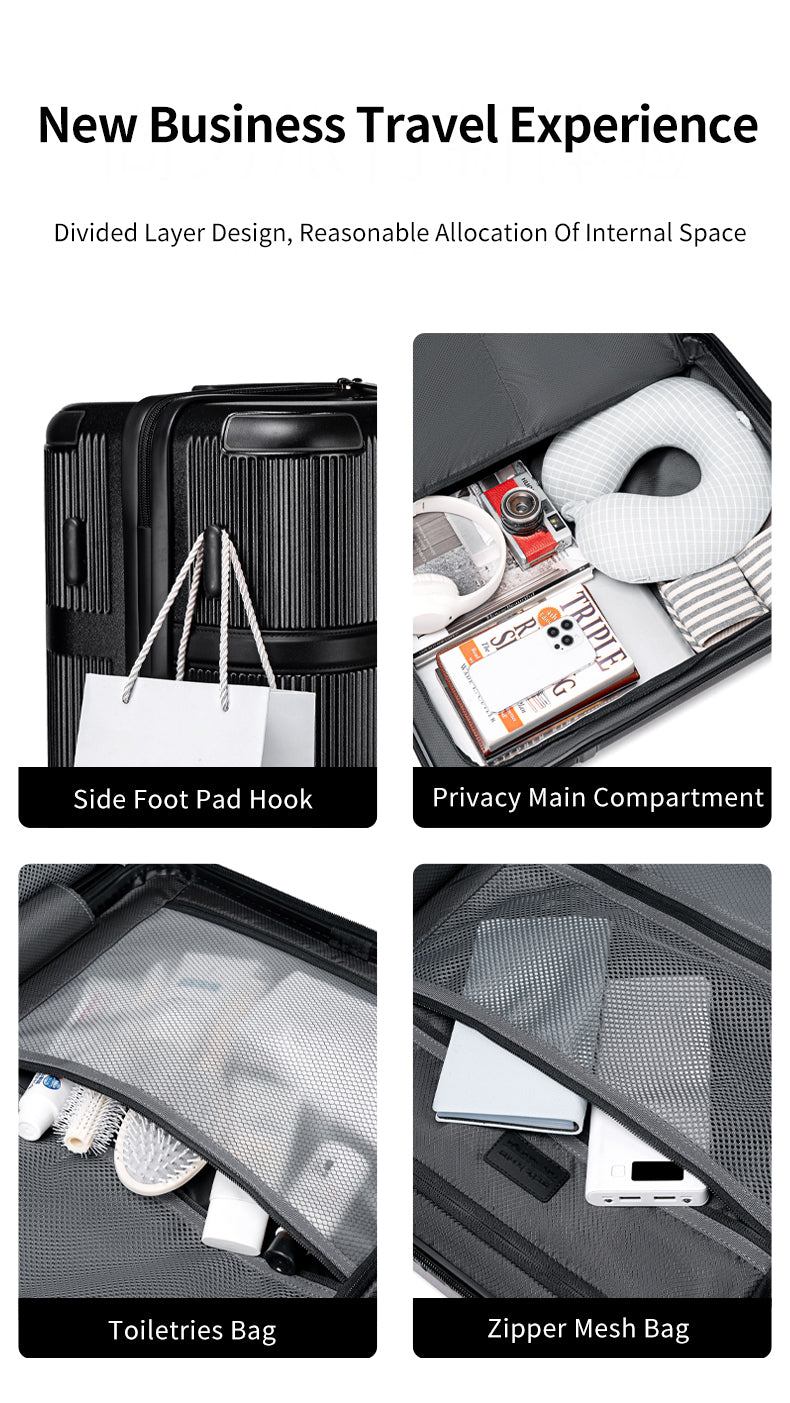 LGX001 Black شنطة سفر بعجلات،