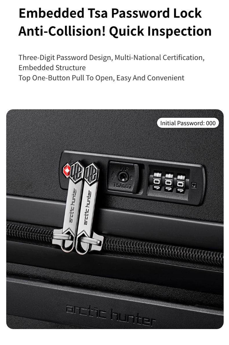 LGX001 Black شنطة سفر بعجلات،