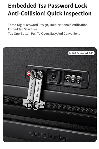 LGX001 Black شنطة سفر بعجلات،