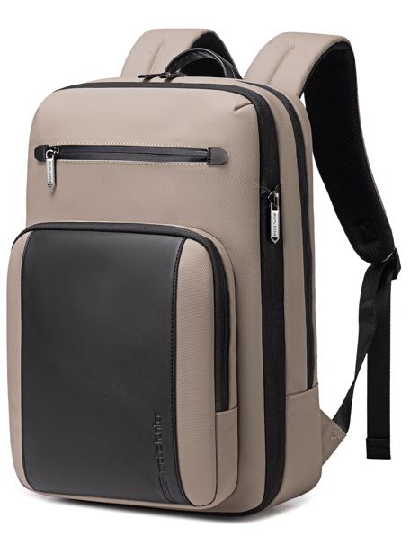 B00877 Beige شنطة لاب توب 15.6 انش متعددة الوظائف