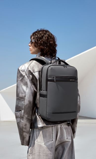 B00872 Beige شنطة لاب توب 15.6 انش متعددة الوظائف