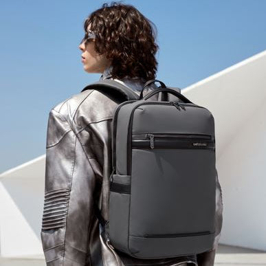 B00872 Grey شنطة لاب توب 15.6 انش متعددة الوظائف