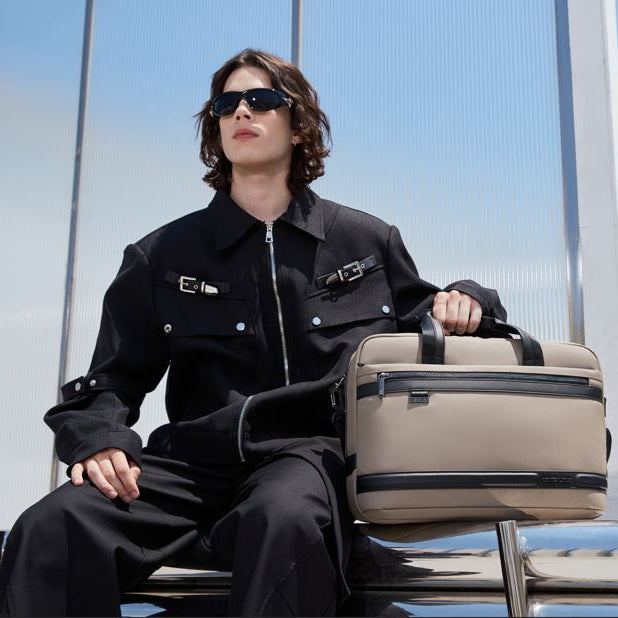 GWB00888 Beige لشنطة لاب توب كتف يد 15.6-انش ذات وزن خفيف متعددة الوظائف مقاومة للماء ذات جودة عالية من اركتك هنتر,