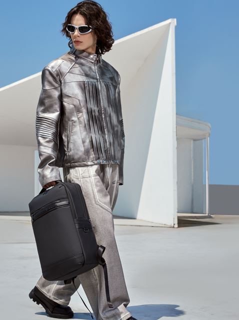 B00872 Beige شنطة لاب توب 15.6 انش متعددة الوظائف