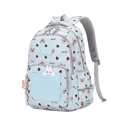 807 Bear Fashionable Durable Comfort School Waterproof Muti Compartment Backpack 