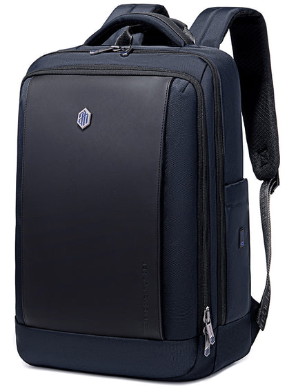 B00550 Stylish Casual Waterproof 15.6-Inch Laptop Oxford Fabric Backpack Bag - Black