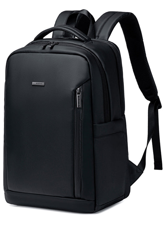 GB00731 15.6-inch Laptop Business Casual Large Capacity Water-resistant Backpack Bag - Black