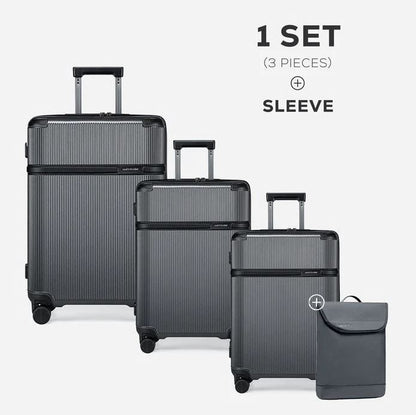 LGX001 Grey 4 Pcs شنطة سفر بعجلات