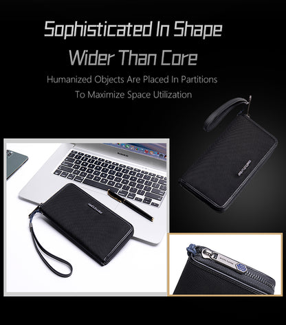 Q0011 Business Long Wallet New Men Multilayer Card Holder Lightweight