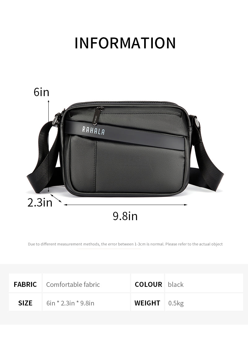 BNG-131 7.9-Inch Tablet Chest Business Messenger Sling Crossbody Bag
