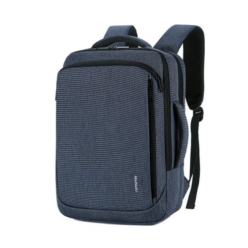 023 Nylon Laptop Backpack With USB Charging Port, 15.6-inch - Blue