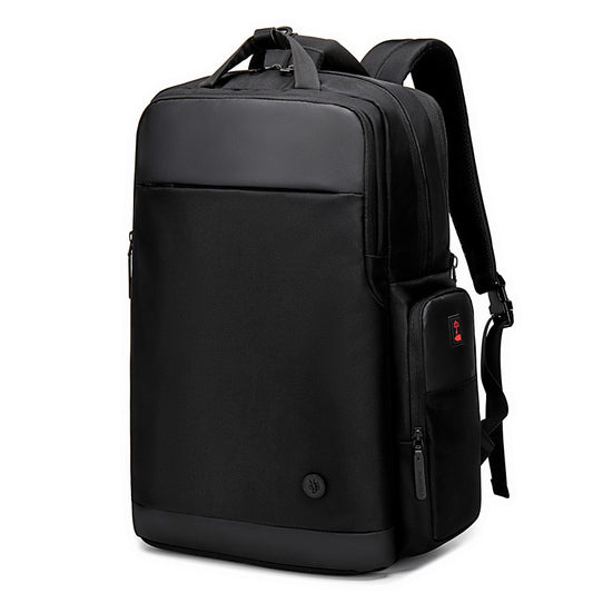 GB00397 Stylish Basic Travel 15.6 Laptop Backpack Bag USB Charging &Anti-theft Lock, Black