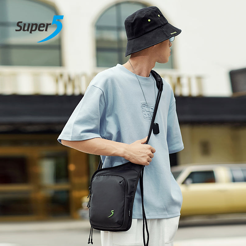 FK00515 شنطة كروس كتف مستوردة متعددة الوظائف ,ومقاومة للماء ذات جوده عالية من من سوبر فايف - اسود