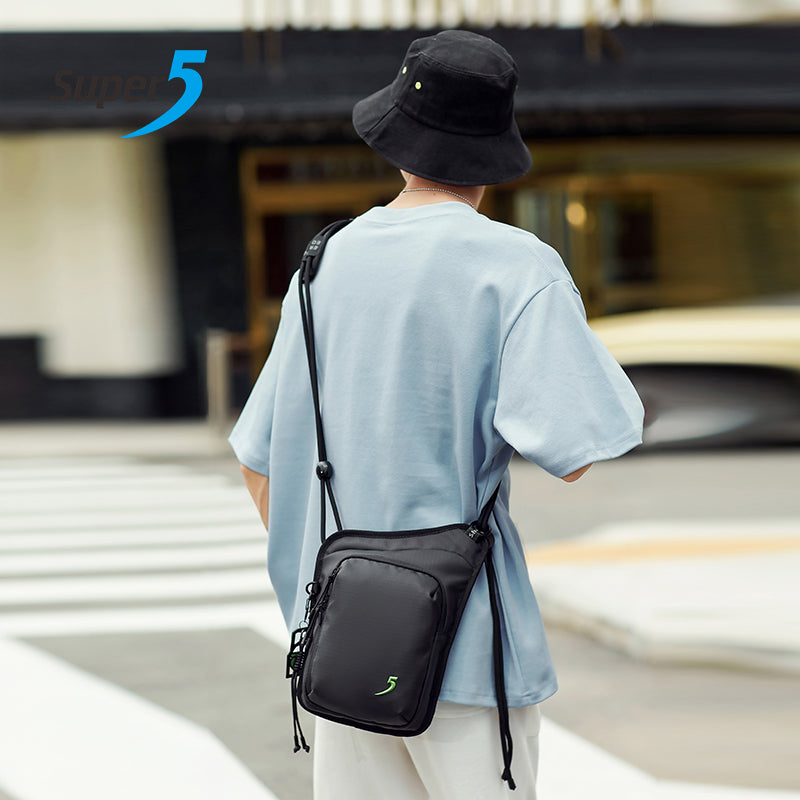 FK00515 شنطة كروس كتف مستوردة متعددة الوظائف ,ومقاومة للماء ذات جوده عالية من من سوبر فايف - اسود