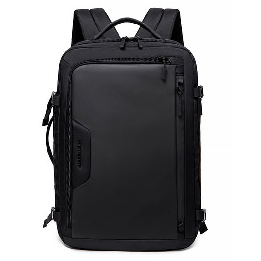 B00187 - 15.6 Inch Waterproof Laptop Backpack With USB Charging Port - Black