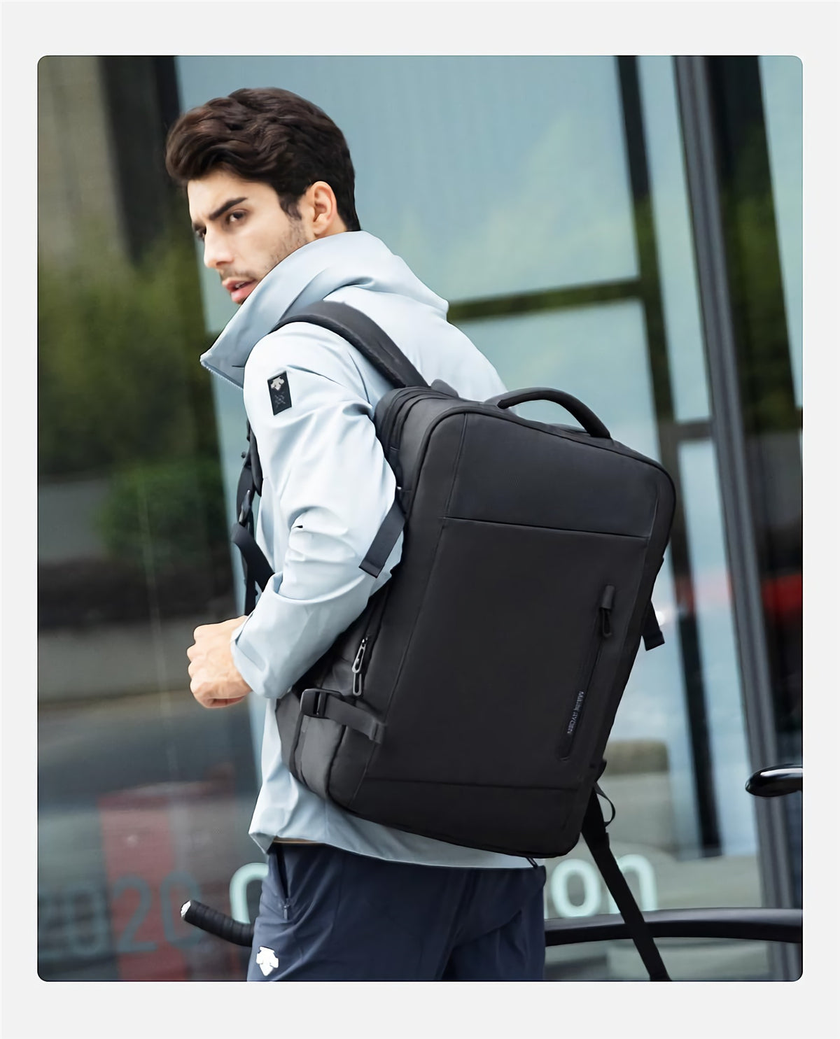 MR-9299_00 (REGULAR) 15.6-Inch Laptop Multi-Pockets (without Expansion) USB Backpack Bag