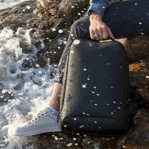 MR-9008_07 15.6-Inch Minimal Slim Casual Business Waterproof USB Charging Backpack Bag