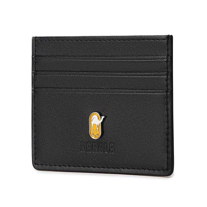 RA109 محفظة جلد مستوردة مناسبه لحمل الكروت والبطاقات ذات جودة عالية من رحالة - اسود