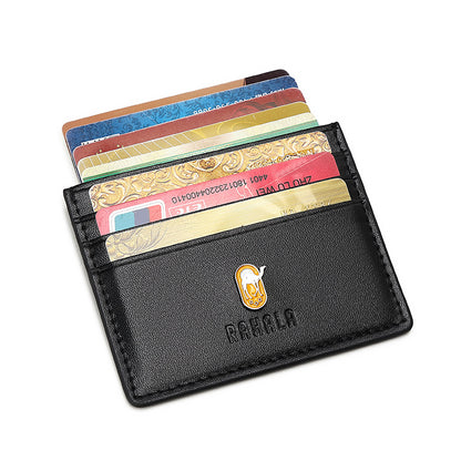 RA109 محفظة جلد مستوردة مناسبه لحمل الكروت والبطاقات ذات جودة عالية من رحالة - اسود