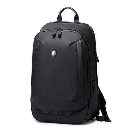 Smart Business Travel Waterproof 15.6 Inch Laptop Backpack Bag With USB Port - Black