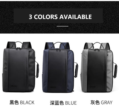 1205 15.6-Inch Nylon Laptop Large Capacity Backpack Bag Multifunction Waterproof, Blue