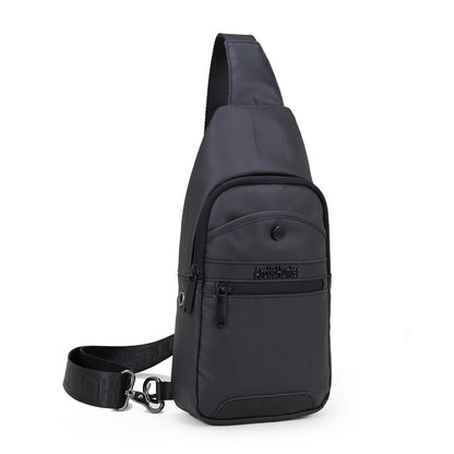 13001 Men Waterproof Chest Bag Shoulder Bag Travel Crossbody - Black