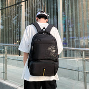 LION Casual Unisex Teenager Student Outdoor Waterproof Backpack, Black