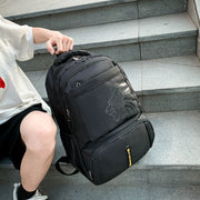 LION Casual Unisex Teenager Student Outdoor Waterproof Backpack, Black