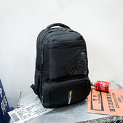 LION Casual Unisex Teenager Student Outdoor Waterproof Backpack, Black