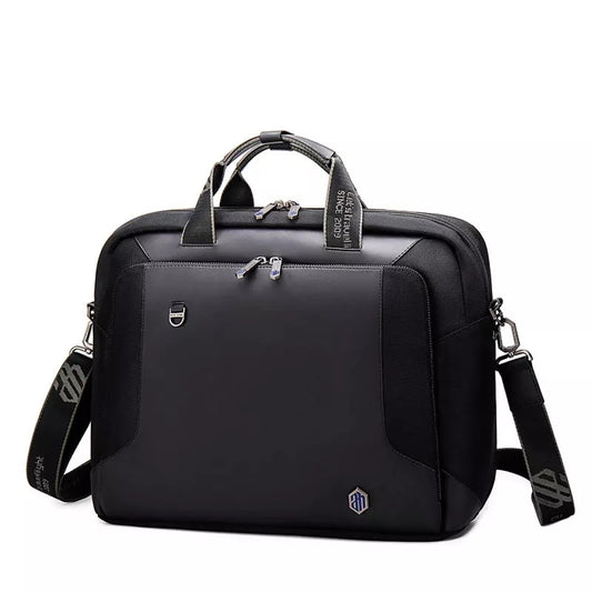 GW0004 15.6-Inch Laptop Business Large Capacity Waterproof Shoulder Handbag Briefcase Bag, Black