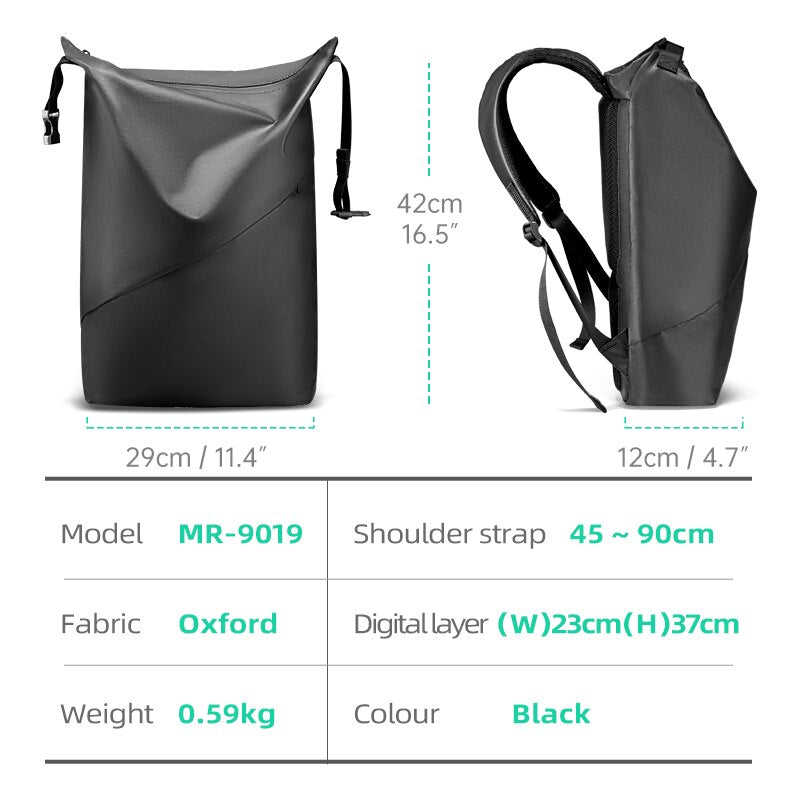 MR-9019 Casual Stylish Fashion Slim Waterproof Laptop Backpack Bag