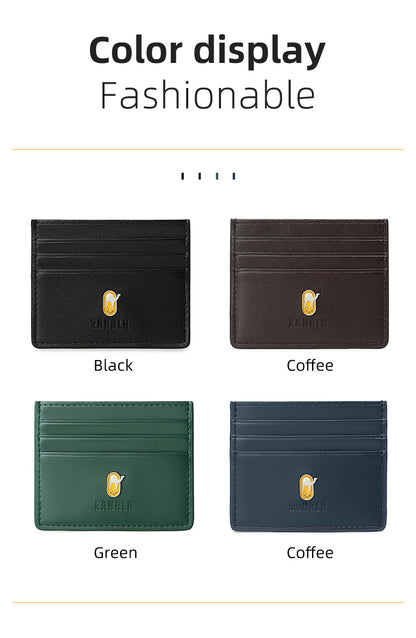 RA109 محفظة جلد مستوردة مناسبه لحمل الكروت والبطاقات ذات جودة عالية من رحالة - اسود